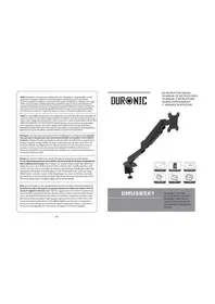 Duronic DMUSB5X1 - Support mural pour écran