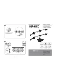 Notice Duronic DM756 Support écran plat