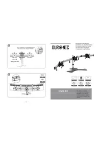 Notice Duronic DM753 Support écran plat
