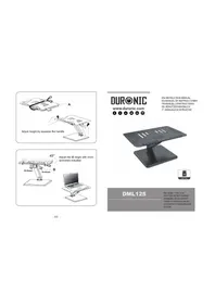 Notice Duronic DML125 Support écran plat