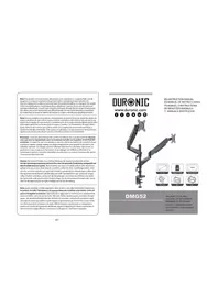 Notice Duronic DMG52 Bureau