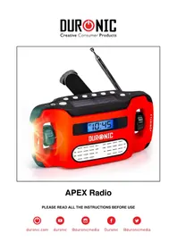 Notice Duronic APEX Radio
