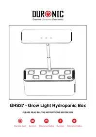 Notice Duronic GHS37 Écran de projection