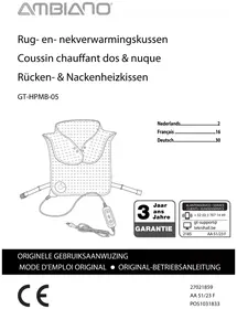 Notice Ambiano GT-HPMB-05 Appareil de massage