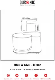 Notice Duronic HM3 Mixer