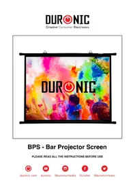 Notice Duronic BPS Écran de projection