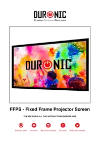 Notice Duronic FFPS Écran de projection