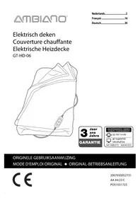 Notice Ambiano GT-HD-06 Couverture/coussin chauffant