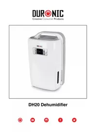 Notice Duronic DH20 Deumidificatore
