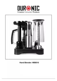 Notice Duronic HB8010 Frullatore a immersione