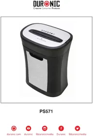 Notice Duronic PS571 Distruggi documenti