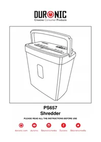 Notice Duronic PS657 Distruggi documenti