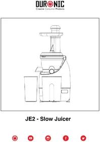 Notice Duronic JE2 Crépière
