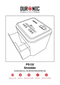 Notice Duronic PS132 Distruggi documenti