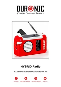 Notice Duronic HYBRID Radio