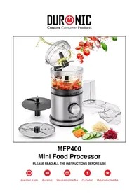 Notice Duronic MFP400 Rębak mechaniczny