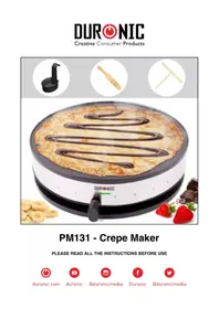 Notice Duronic PM131 Crépière