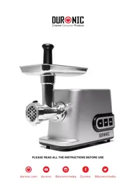 Notice Duronic MG301 Tritacarne