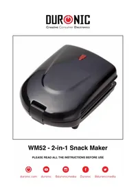 Notice Duronic WM52 Plancha para gofres