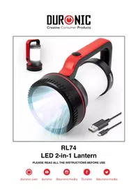 Notice Duronic RL74 Latarka