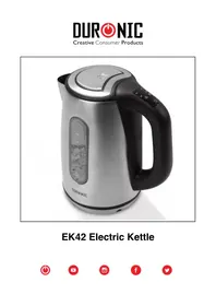 Notice Duronic EK42 Bollitore