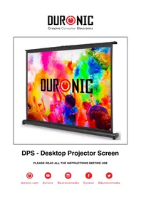 Notice Duronic DPS Écran de projection