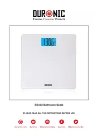 Notice Duronic BS403 Wagi