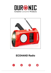 Notice Duronic ECOHAND Radio