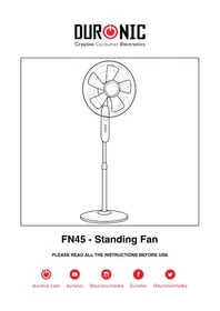 Notice Duronic FN45 Ventilatore