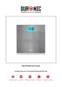 Notice Duronic BS103 Wagi