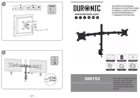 Notice Duronic DM152 Support écran plat