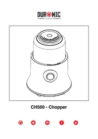 Notice Duronic CH500 Trituratore meccanico