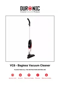 Notice Duronic VC8 Odkurzacz