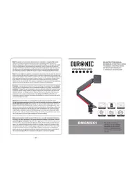 Notice Duronic DMGM5X1 Support écran plat
