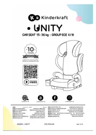 Notice Kindercraft UNITY Siège de voiture