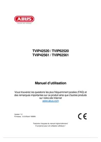 Notice ABUS TVIP62561 Caméra de surveillance