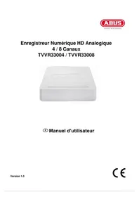 Notice ABUS TVVR33204 Caméra de surveillance