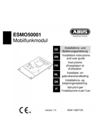 Notice ABUS ESMO50001 Système d'alarme