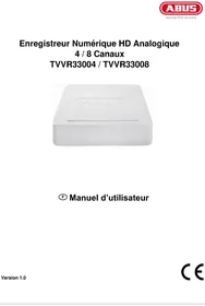 Notice ABUS TVVR33008 Caméra de surveillance