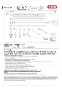 Notice ABUS JC9220 NIC Produits bébés