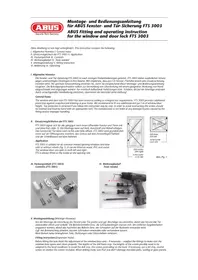 Notice ABUS FTS3003 Serrure