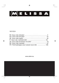 Notice Melissa 16310224 Machine sous vide