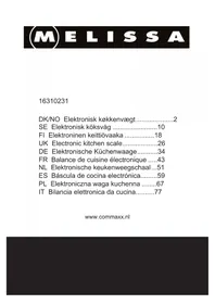 Notice Melissa 16310231 Balances de cuisine