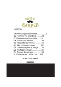 Notice Melissa 16670094 Tondeuse