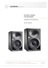 Notice NEUMANN KH 120 II Haut-parleur