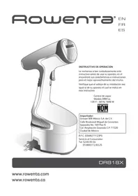 Notice ROWENTA X-CEL STEAM DR8181 Steam cleaner