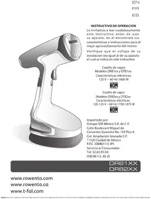 Notice ROWENTA X-CEL STEAM DR8170 Nettoyeur vapeur