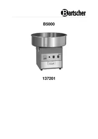 Notice BARTSCHER B5000 Machine à barbe à papa