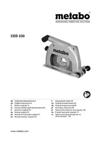 Notice METABO CED 230 Milling machine