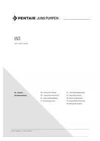 Notice JUNG MULTIDRAIN UV3 S Pompe à eau